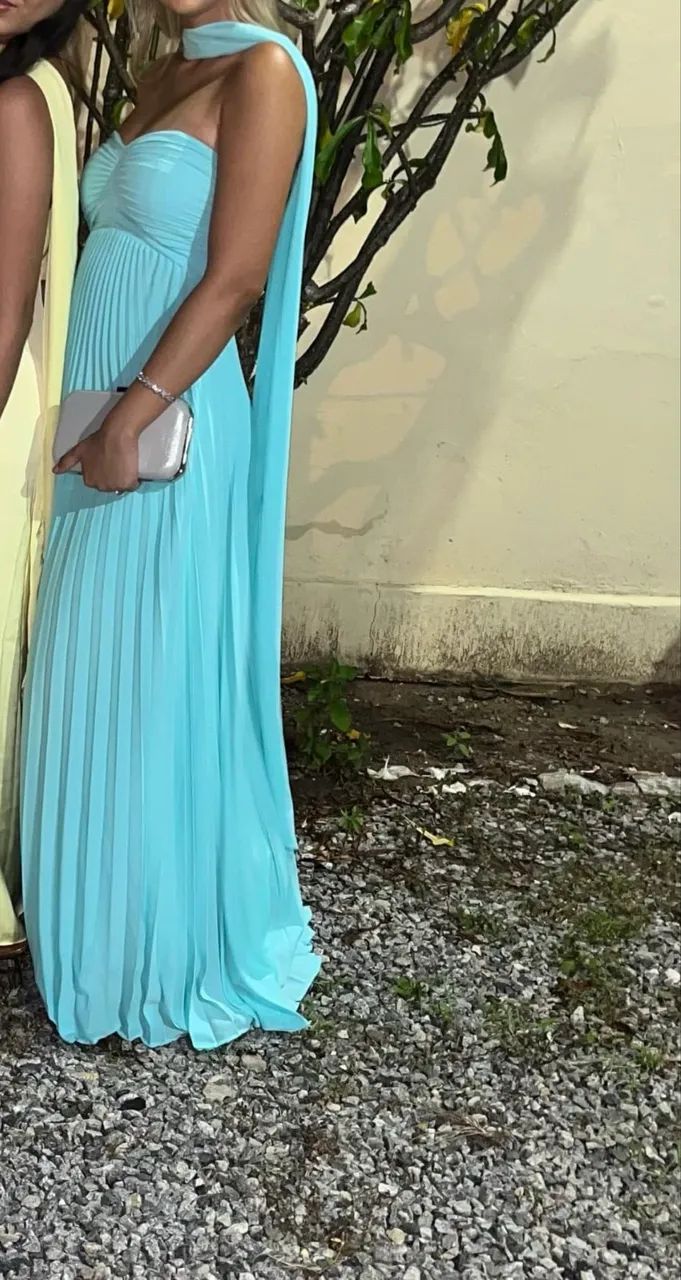 Vestido Longo Tiffany Madrinha P - Foto 2