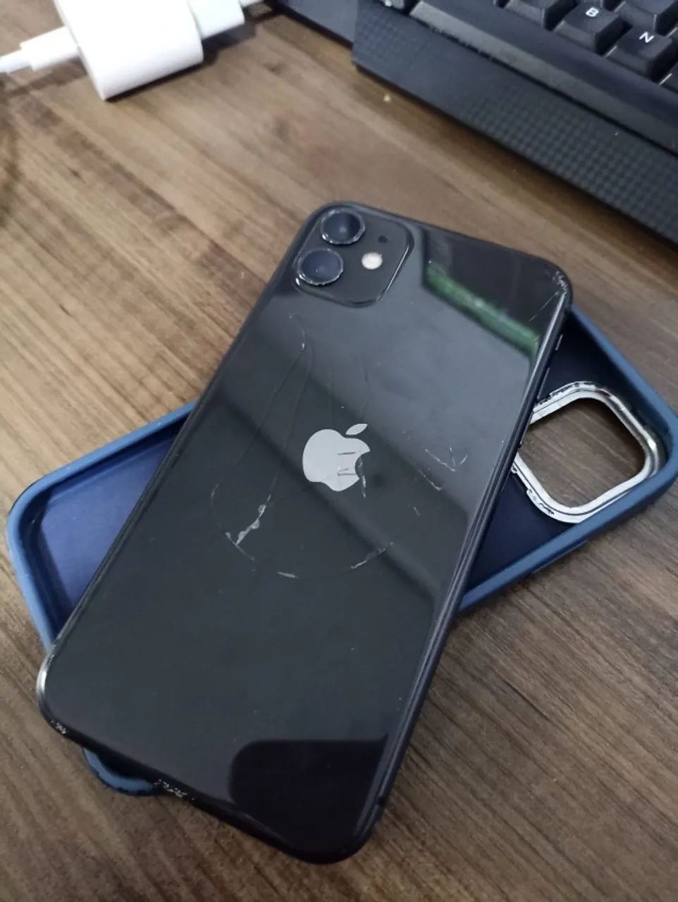 iPhone 11 Preto 128GB + Caixa e Acessórios Usado - Foto 3