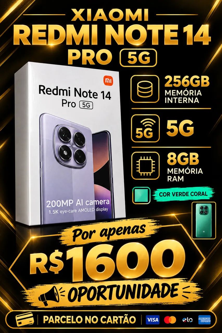 Xiaomi redmi note 14 pro 5g - 256gb