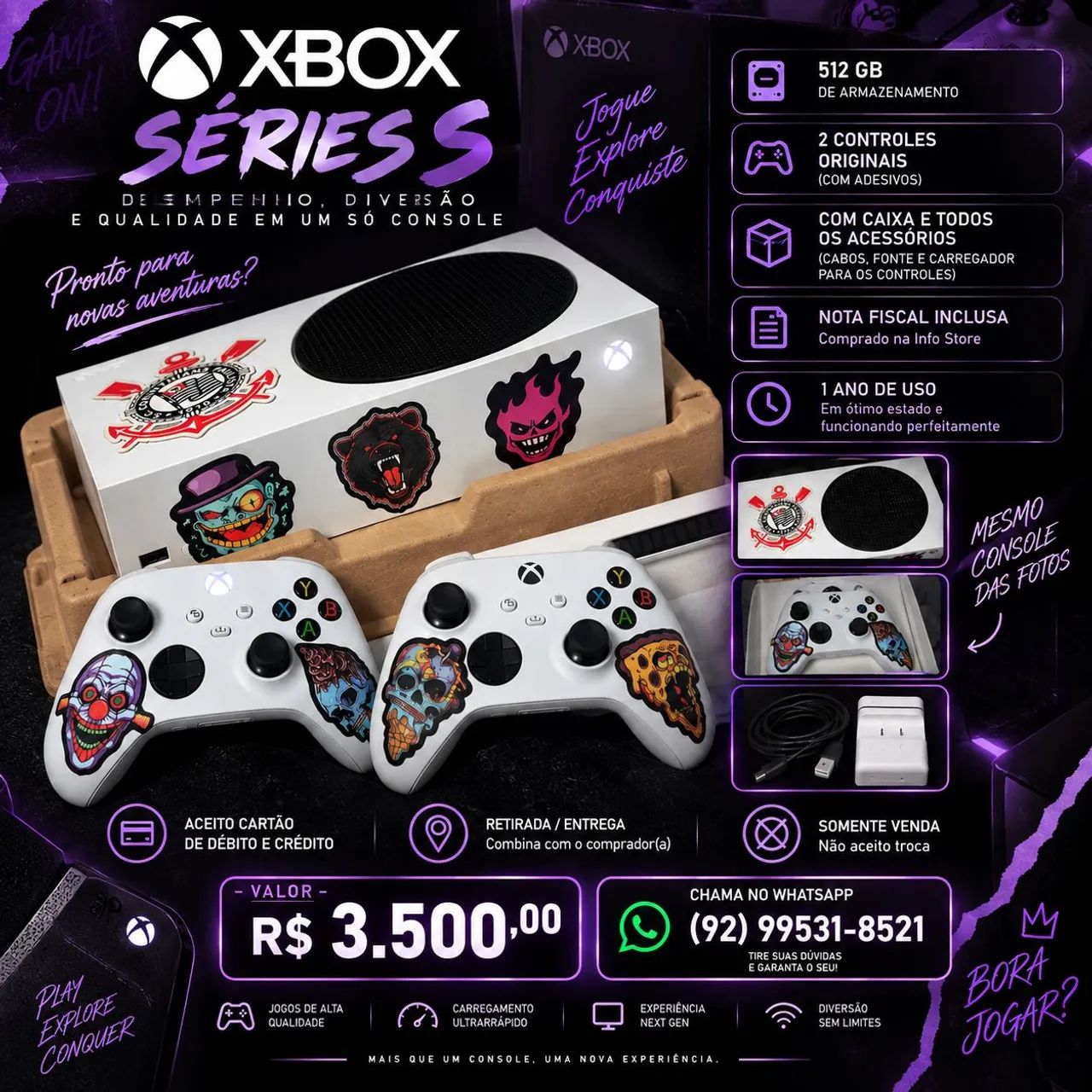 VÍDEO GAME XBOX SÉRIES S