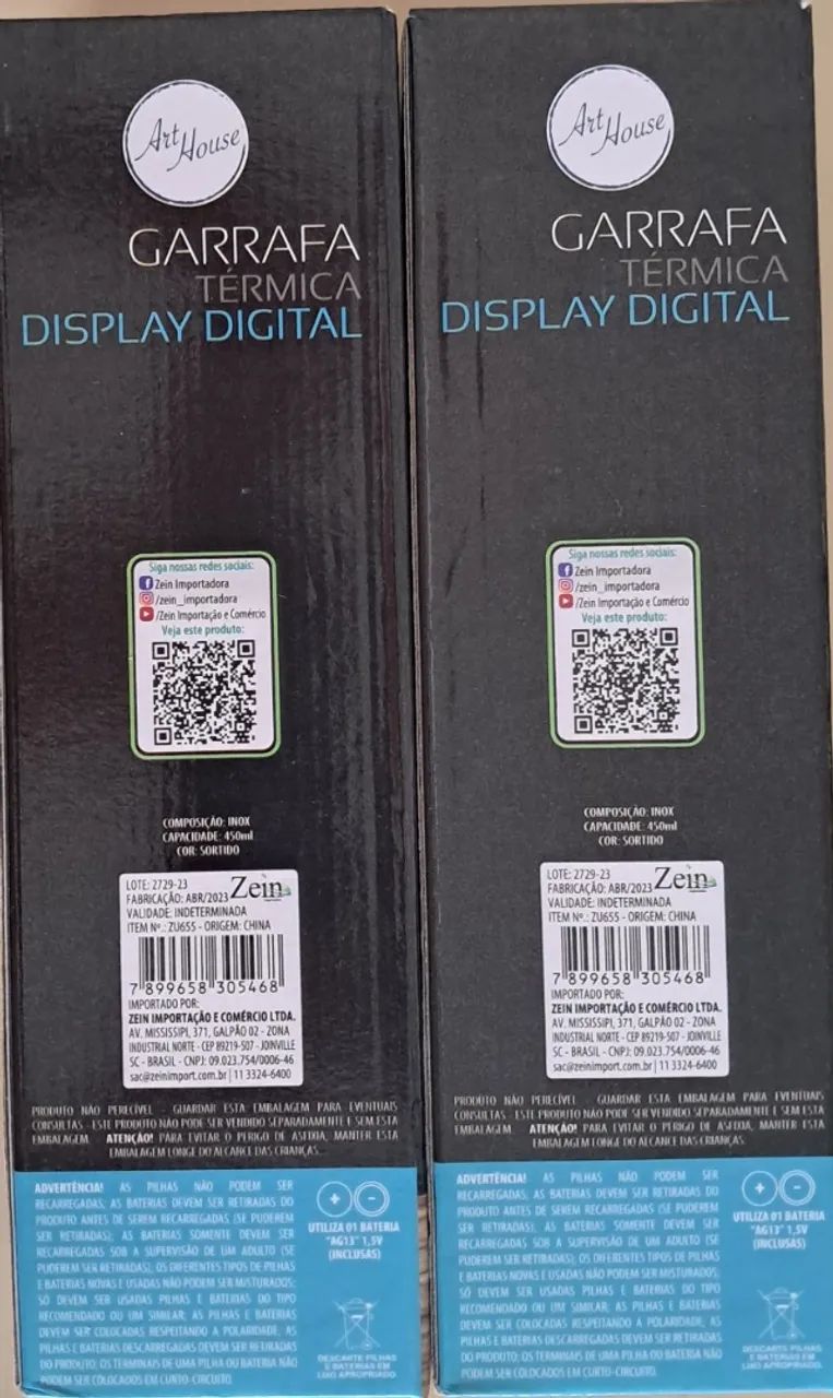 GARRAFA TÉRMICA DISPLAY DIGITAL - Art House Kit com 2 - Foto 3