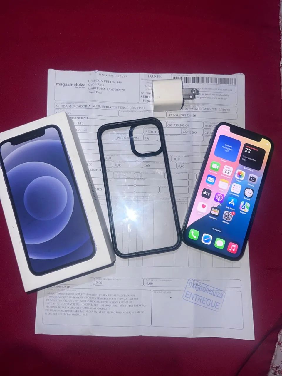 Celular IPhone 12 Mini (Caixa + Nota fiscal)