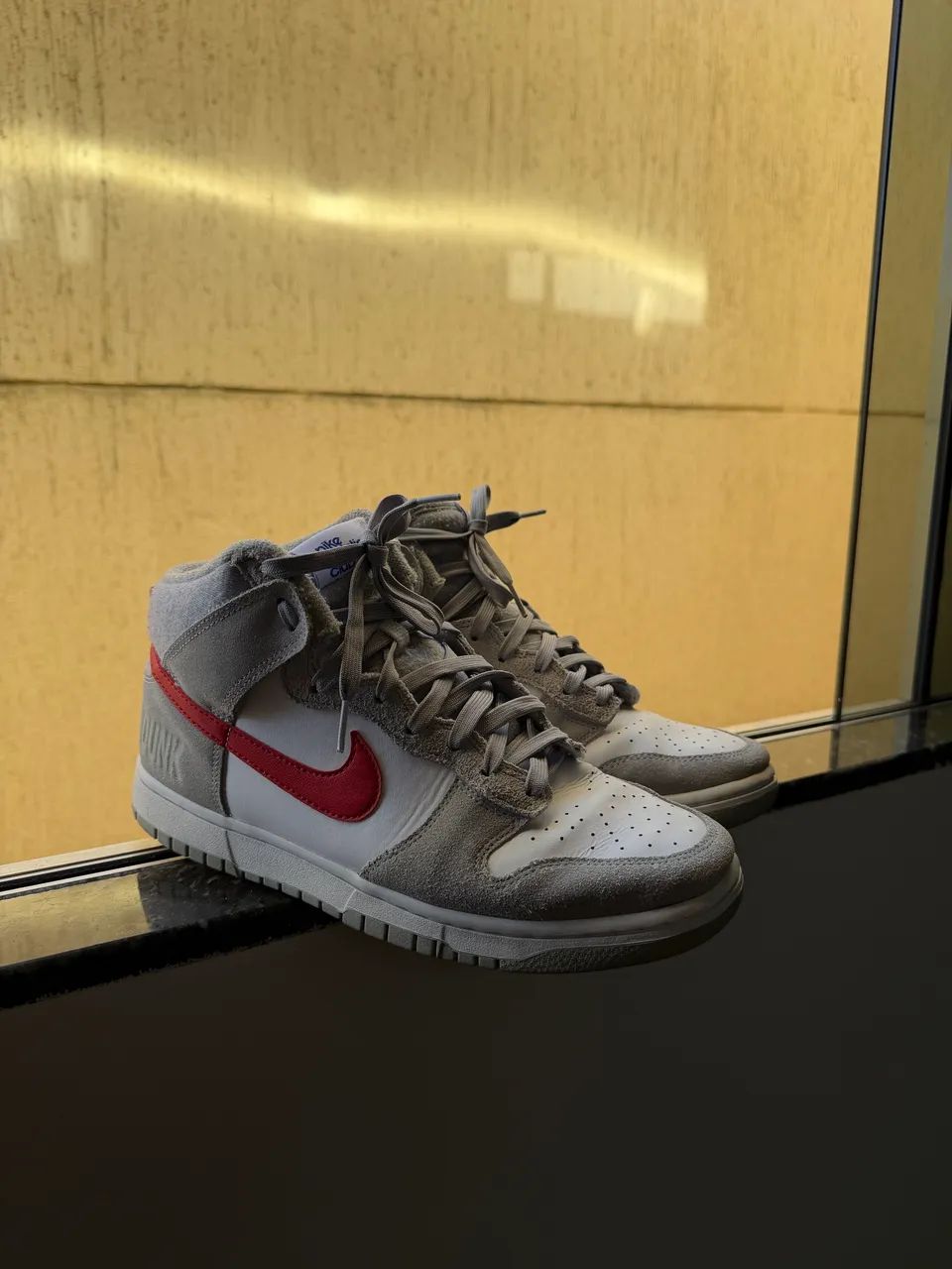Nike Tênis Dunk High Retro SE | Cinza original