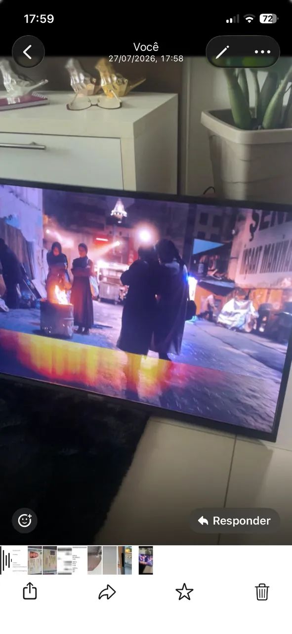 TV 43 polegadas com defeito 