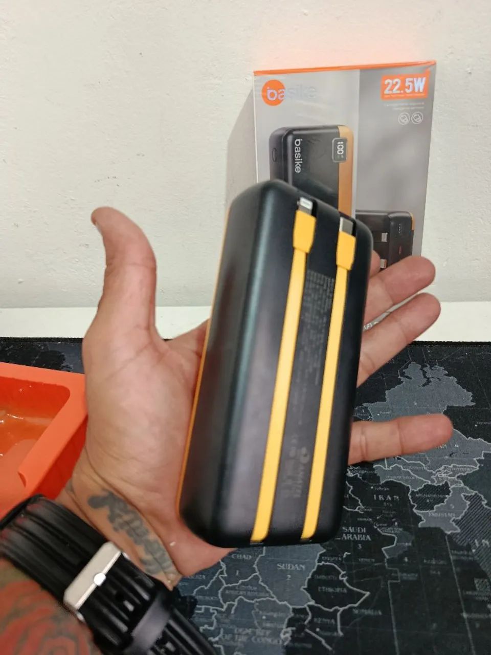 Carregador portátil Power Bank 20.000mAh Basike  / SUPER DESCONTO  - Foto 3