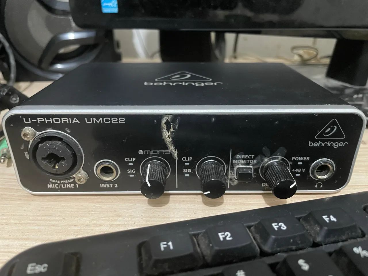 Interface de áudio, behringer - u-phoria, umc22, original 