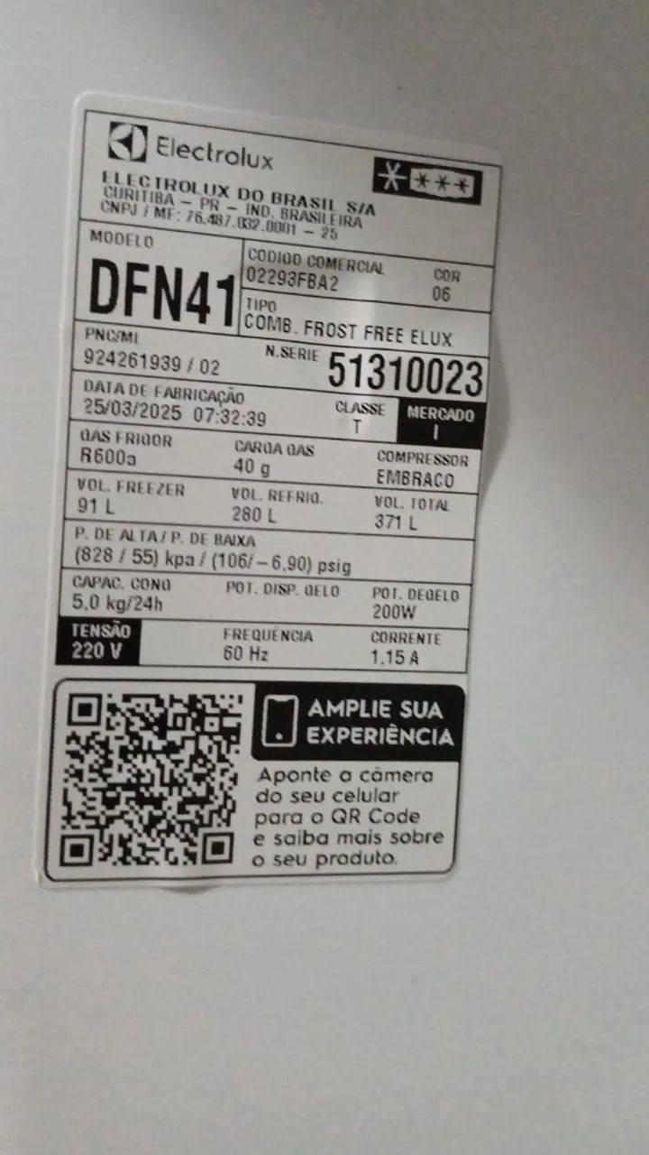 Geladeira Eletrolux Frost Free 371 Litros Duplex Branca - Foto 3