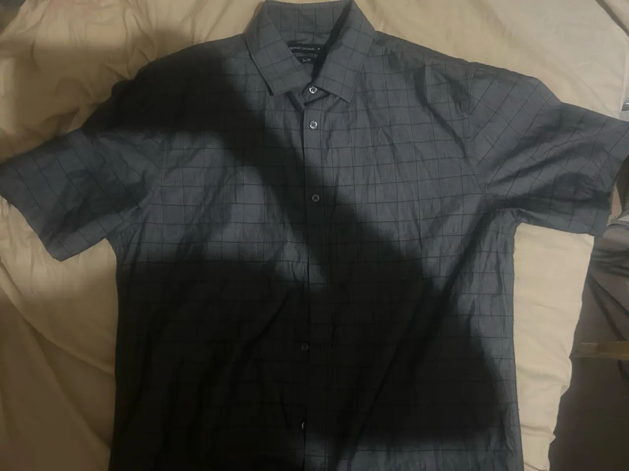 camisa social manga curta, Nova. Nunca usada. - Foto 4