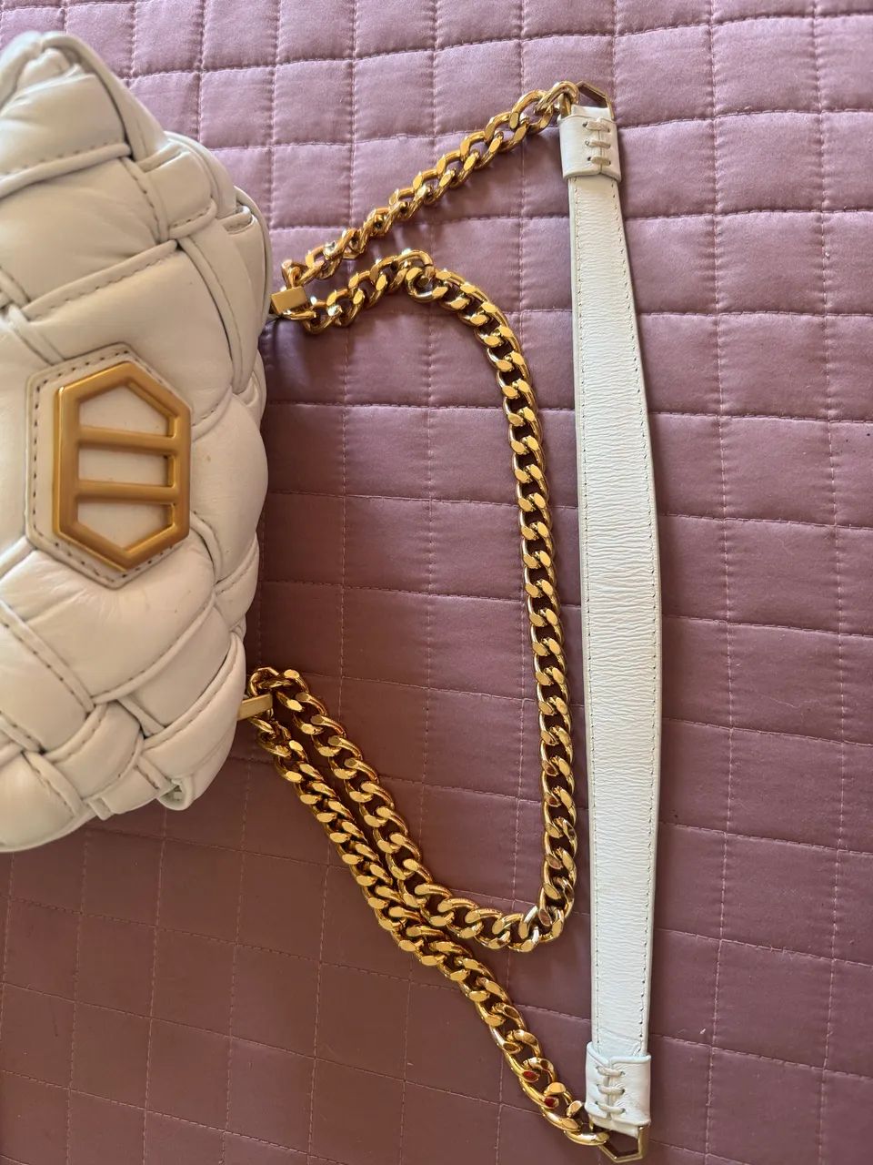 Bolsa Tiracolo Arezzo Branca - Couro legítimo  - Foto 4