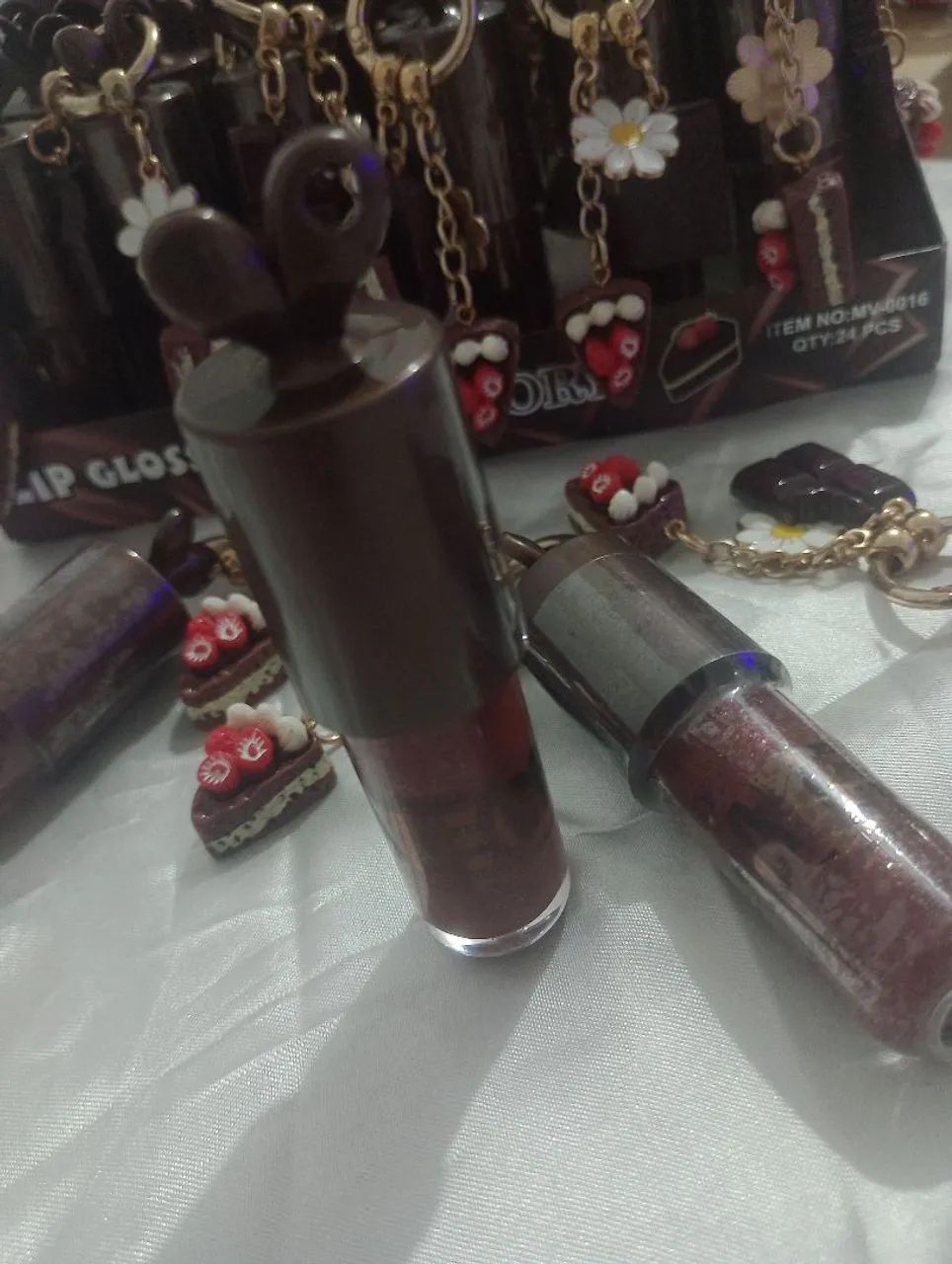 LIP GLOSS CHAVEIRO CHOCOLATE  - MISS VICTORY  - Foto 4