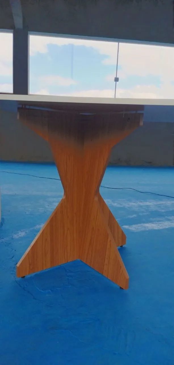 Vendo uma mesa com base amadeirado  - Foto 5