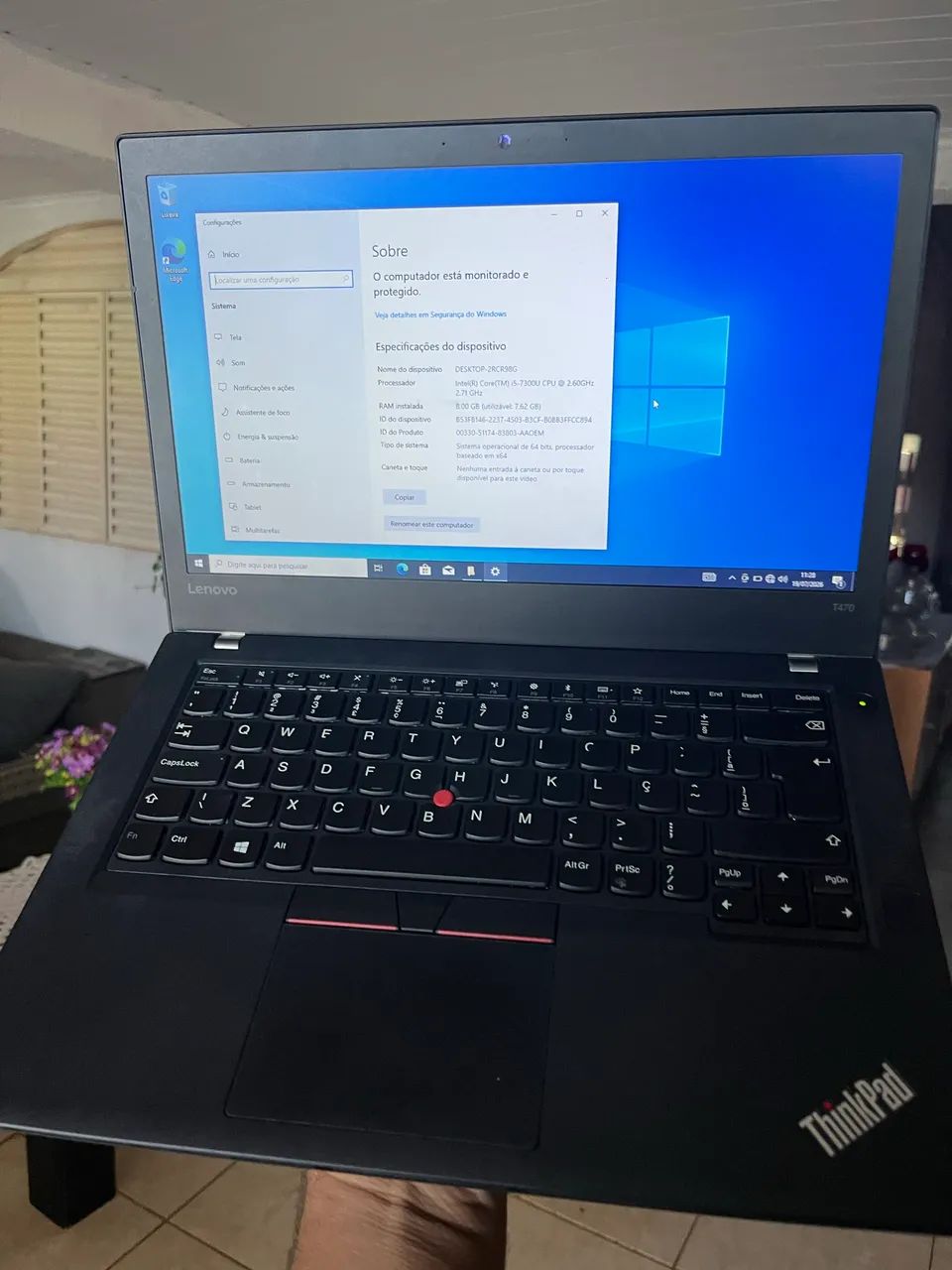 Notebook Lenovo i5 7a impecável  - Foto 5