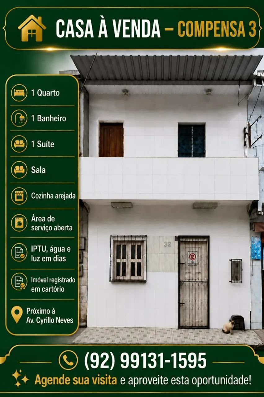 CASA À VENDA - COMPENSA 3
