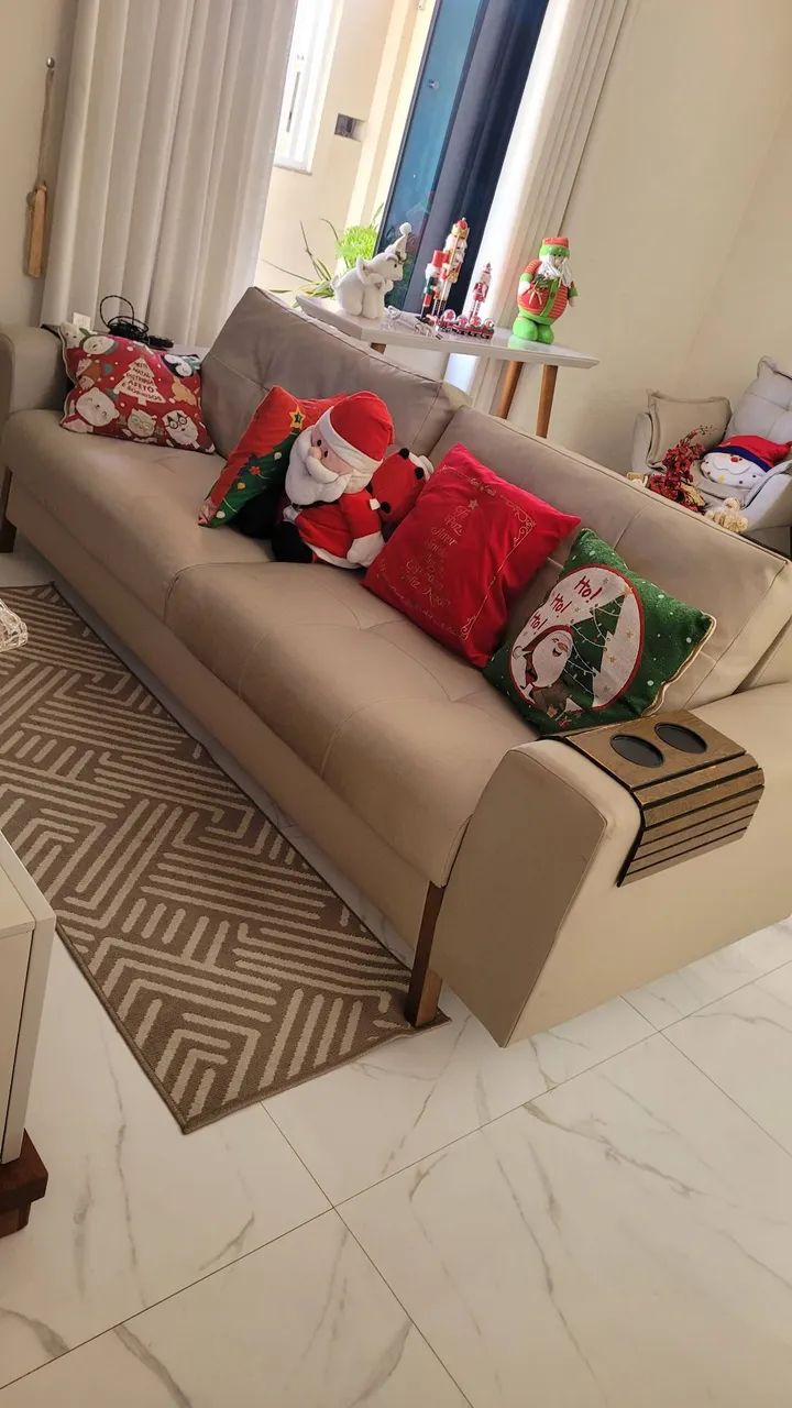 Conjunto de sofá com poltronas