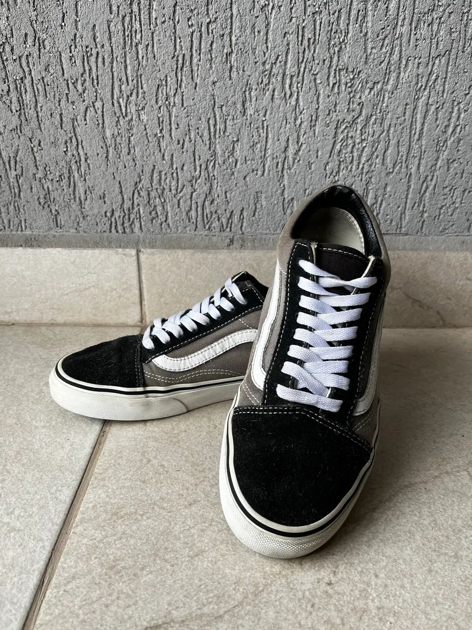 Tênis Vans Old Skool Preto e Cinza - 37 