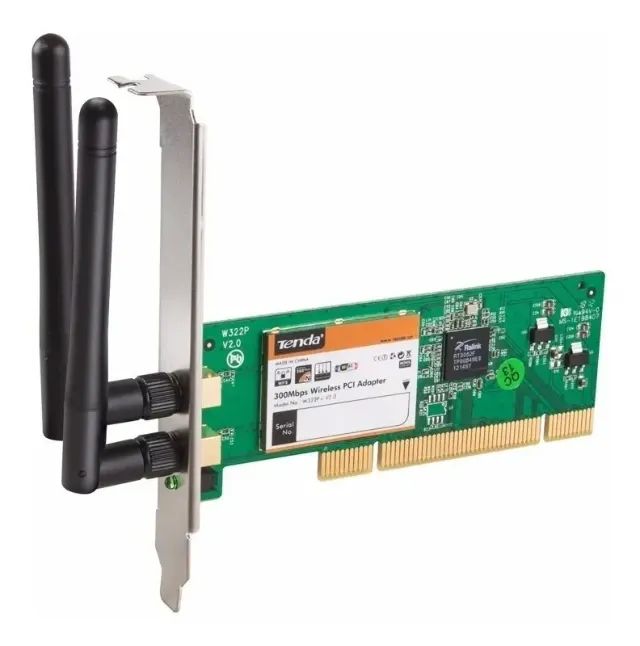 Placa Wi-fi TENDA W233P+ V2.0  Wireless PCI Adapter 300 mps