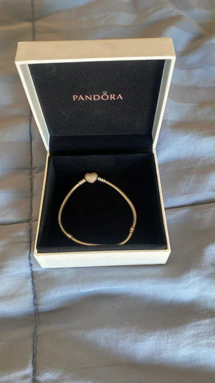 Pulseira Pandora com fecho rose + trava de segurança  - Foto 2