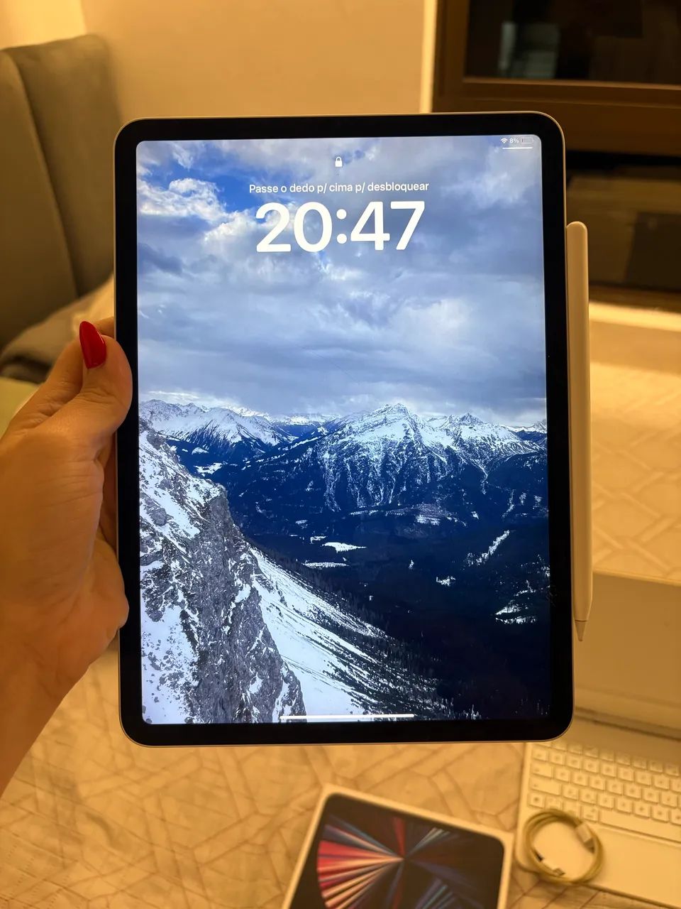 iPad Pro 11 3ª geração (M1) 128GB Wi-Fi + Apple Pencil 2 + Teclado Bluetooth - Foto 4