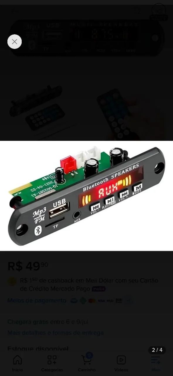 Placa decodificador bluetooth  - Foto 2