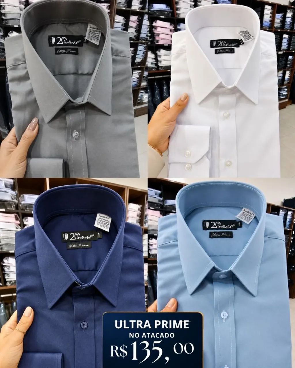 CAMISA SOCIAL INSTINTO/ML - Foto 3