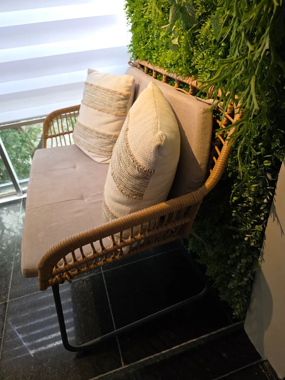 Conjunto varanda e jardim - 4 peças - sofá, cadeiras e centro  - Foto 5