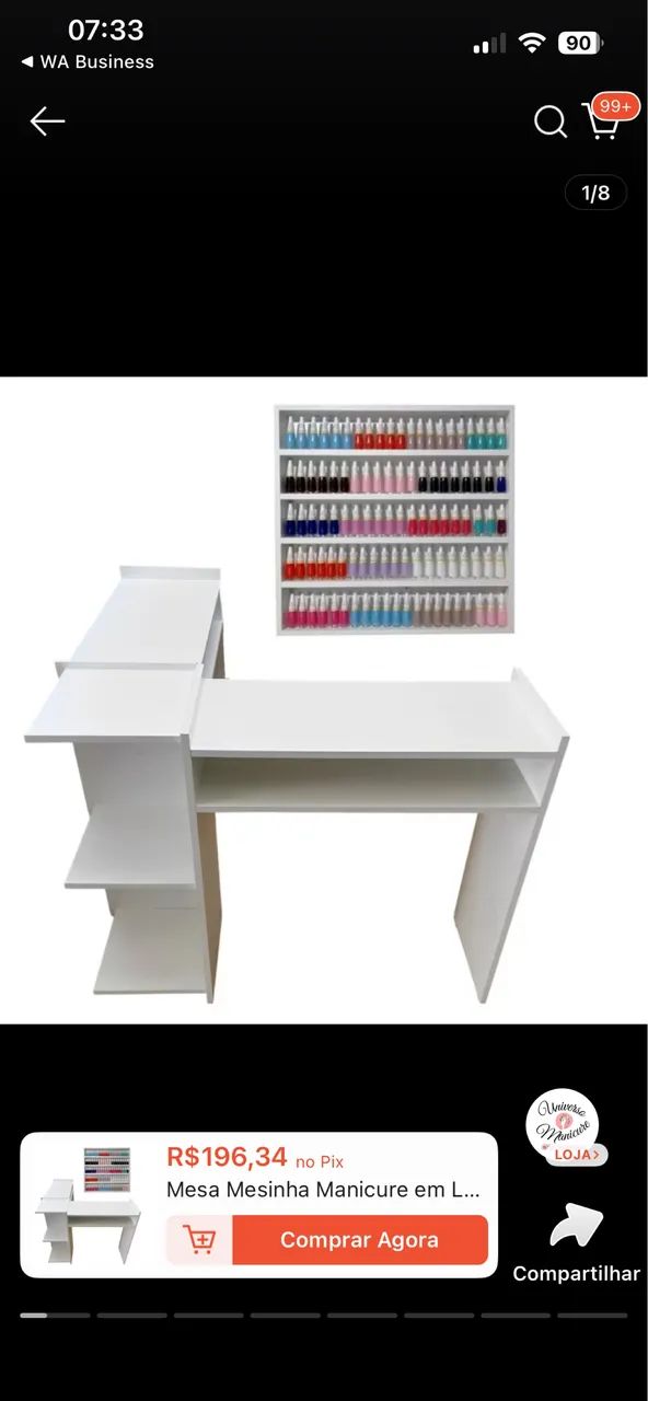 Kit mesa e expositor Nail designer - Foto 3