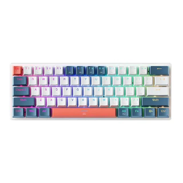 Machenike K500-B61 - Teclado mecânico 60% Switch marrom - Foto 4