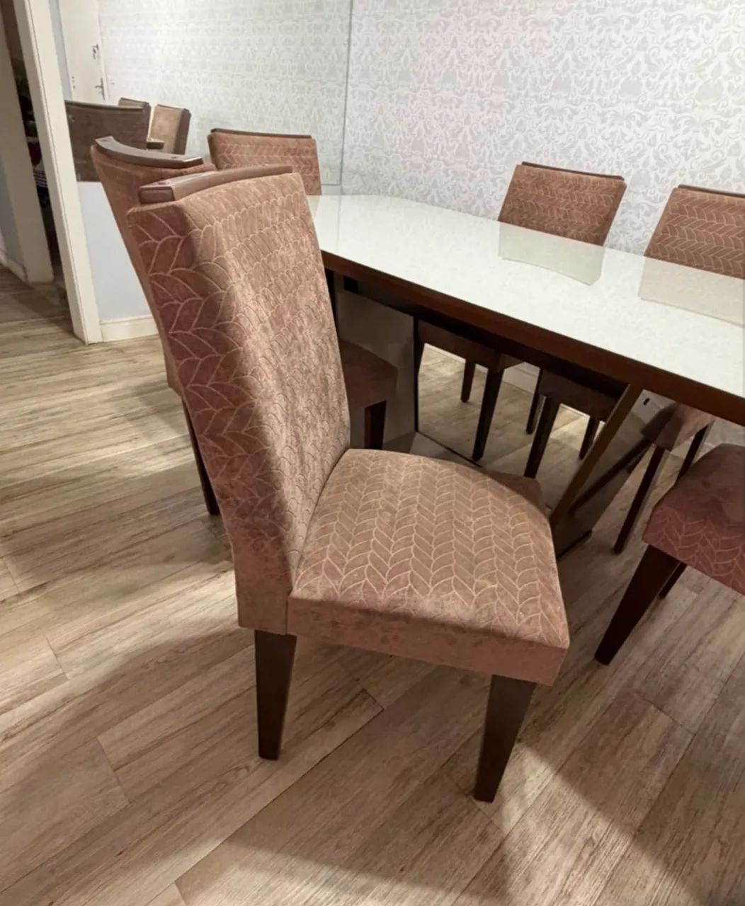 Mesa Jantar com 06 cadeiras impecável  - Foto 3