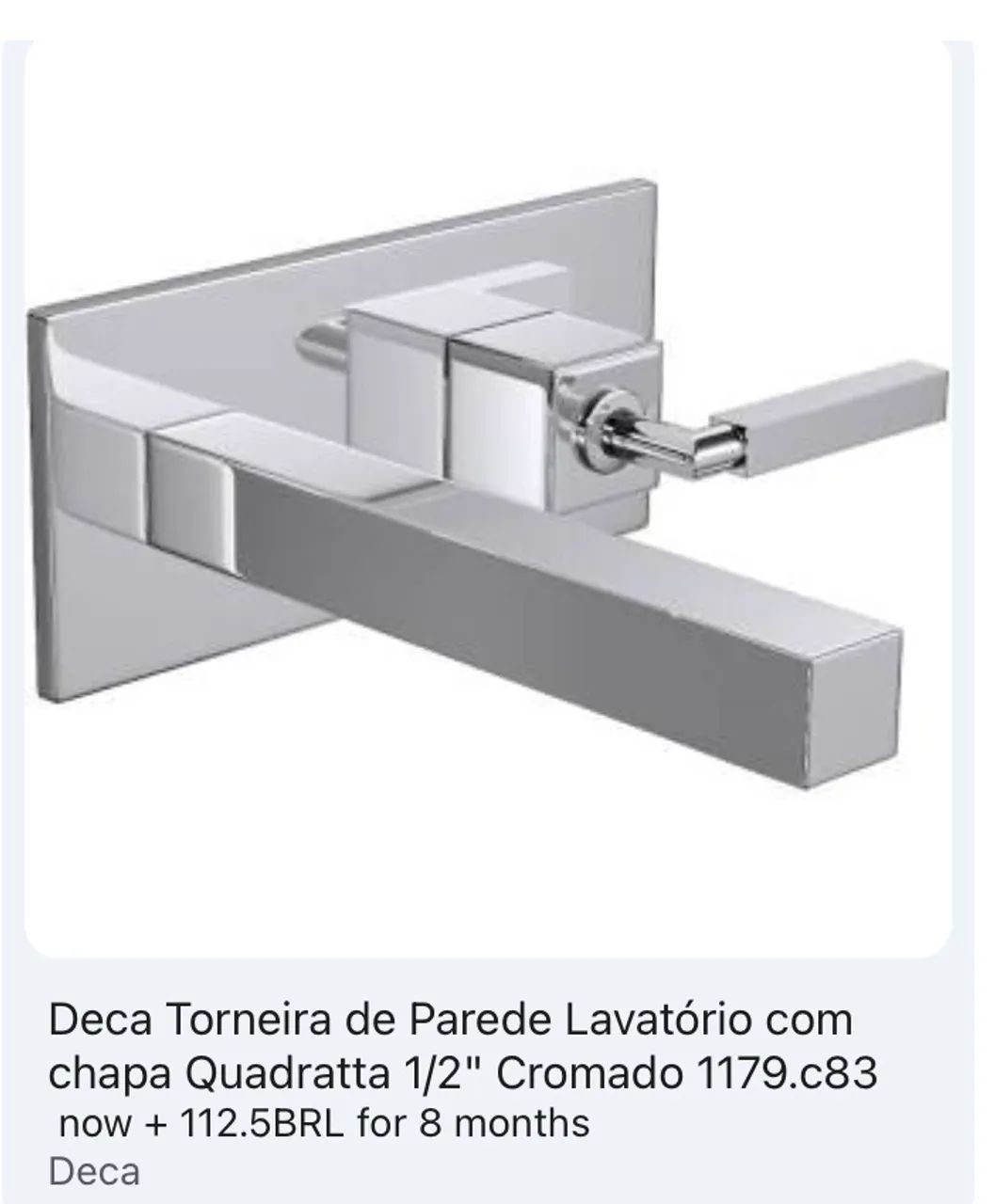 Torneira Deca Quadratta 1179 C83 - Foto 2