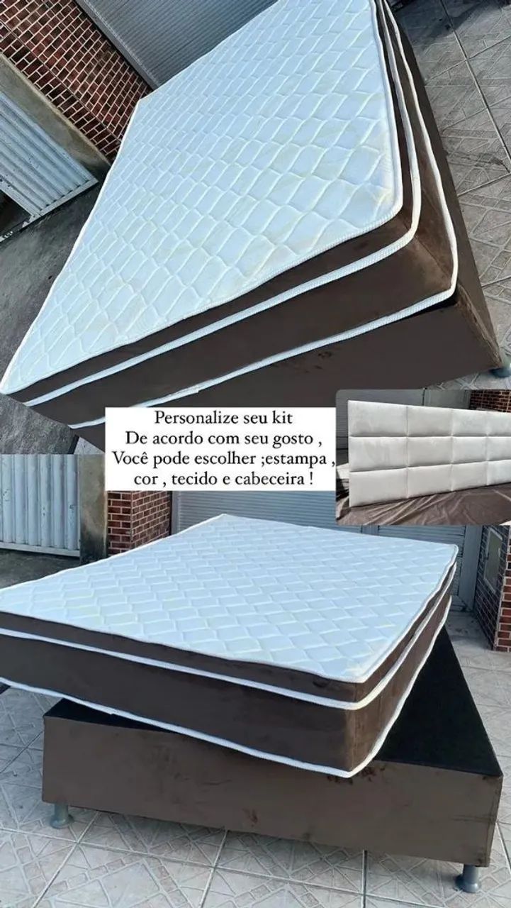 CAMA BOX  - COMPLETA COM MOLAS ENSACADAS  - Foto 2