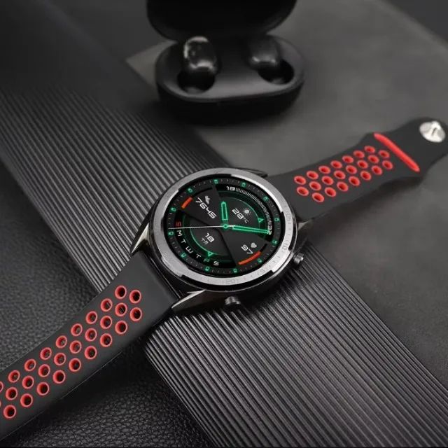 Pulseira Garmin Linha AIR | Silicone Ventilado | 22mm - Foto 3