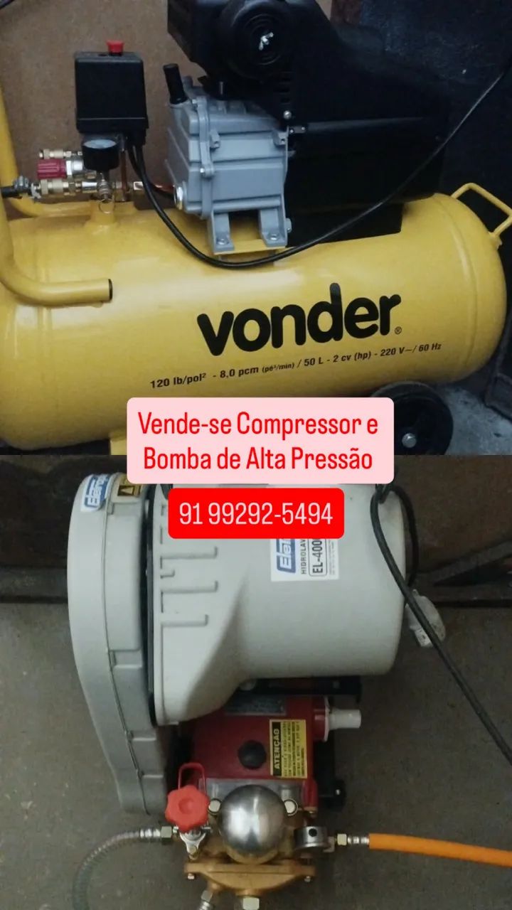 Compressor e bomba de alta pressão 