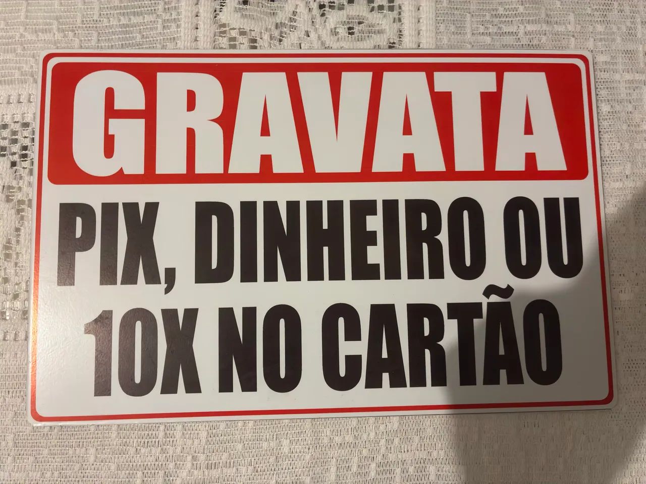 Plaquinha 