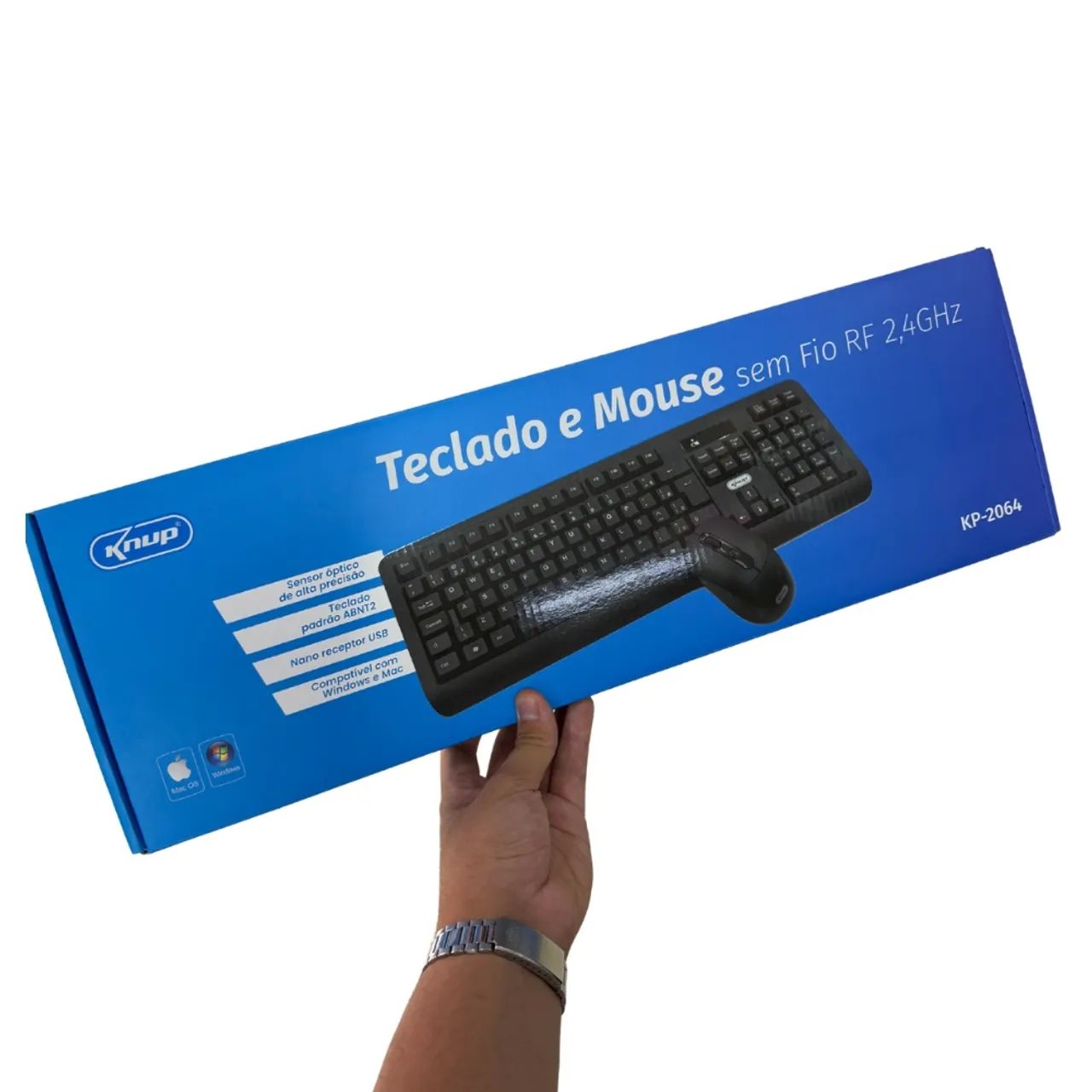 TELCADO E MOUSE SEM FIO NOVO KNUP - Foto 3