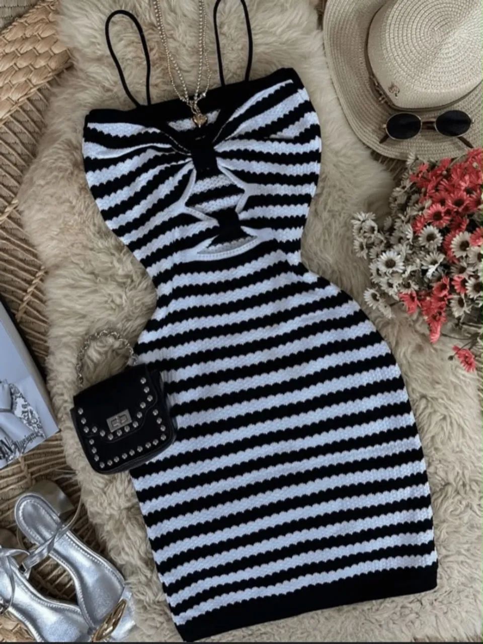 Vestido tricô modal 