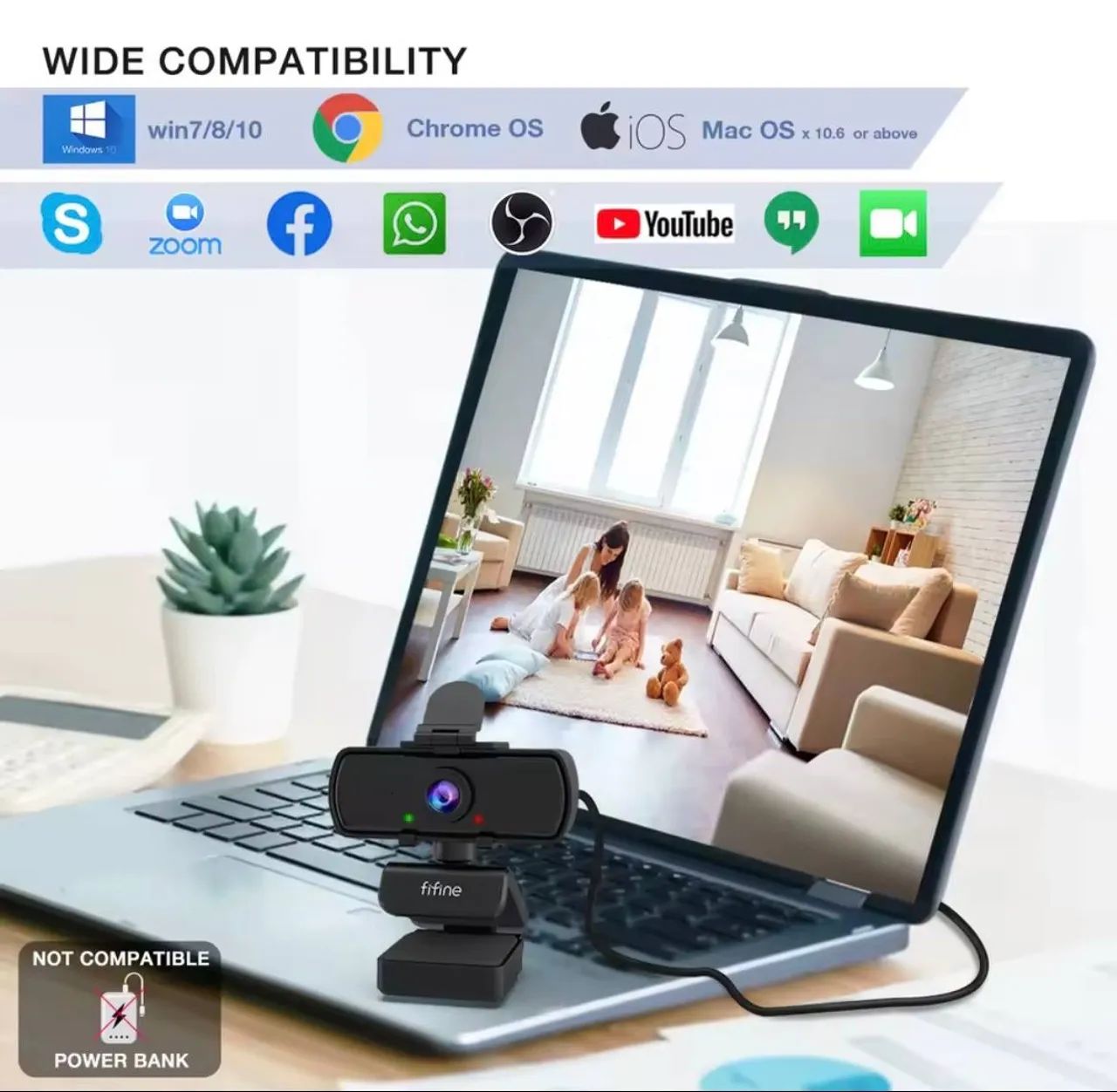 Webcam FIFINE 1440p FULL HD - Foto 2