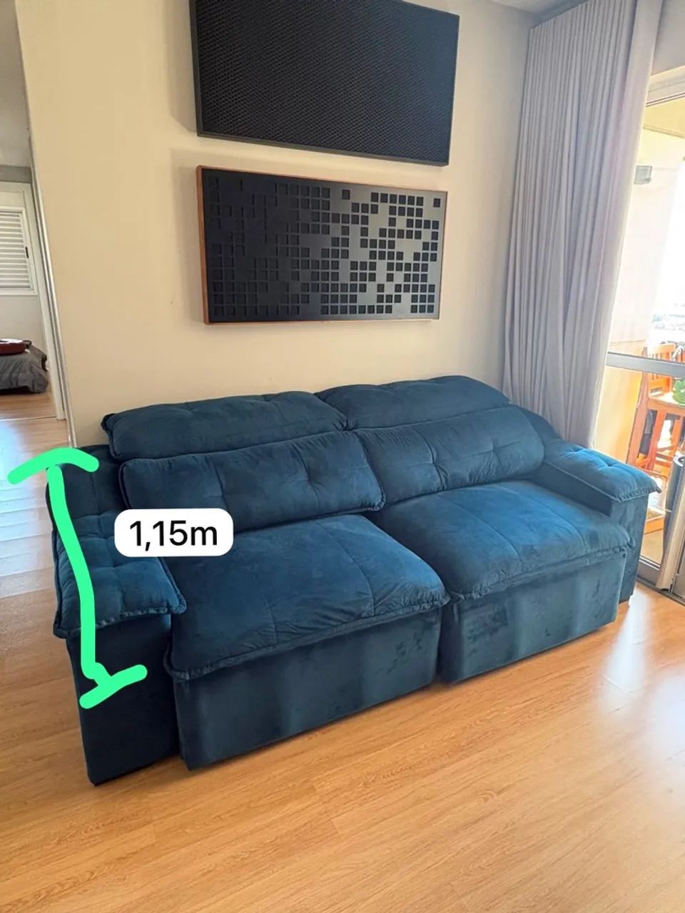 VENDO SOFÁ 4 LUGARES - Foto 4
