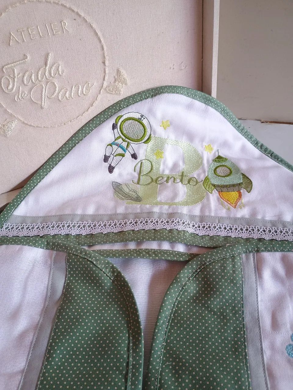 Fralda Toalha de banho com capuz  - Foto 5