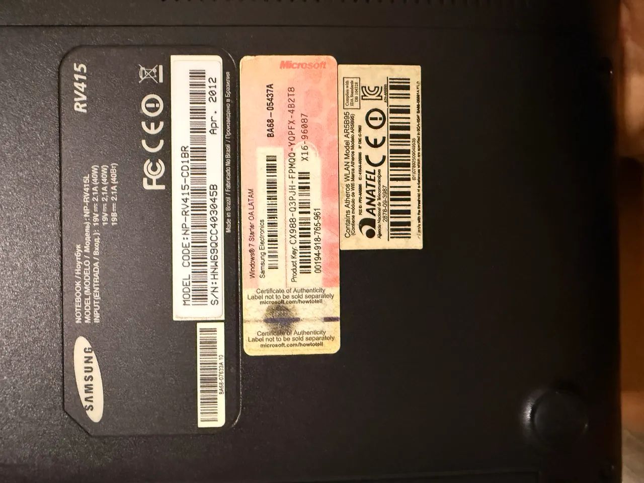     Samsung RV415/RV515 - Foto 2