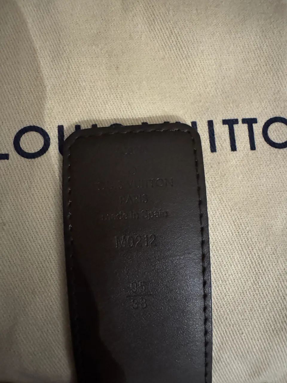 Cinto Louis Vuitton LV Initiales Reversível couro dupla face marrom - Foto 2