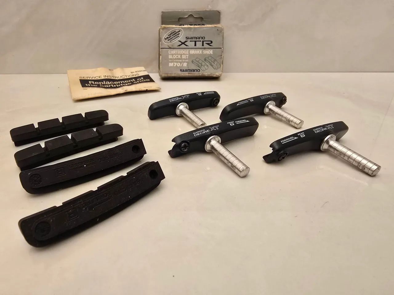 SAPATA Shimano XT e refil XTR (NOVA) - Foto 4