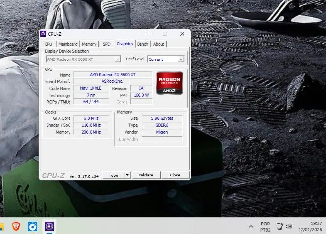 Placa de Vídeo RX 5600 XT Phantom Gaming D2 OC ASRock AMD Radeon, 6GB, DDR6 - USADA - Foto 2