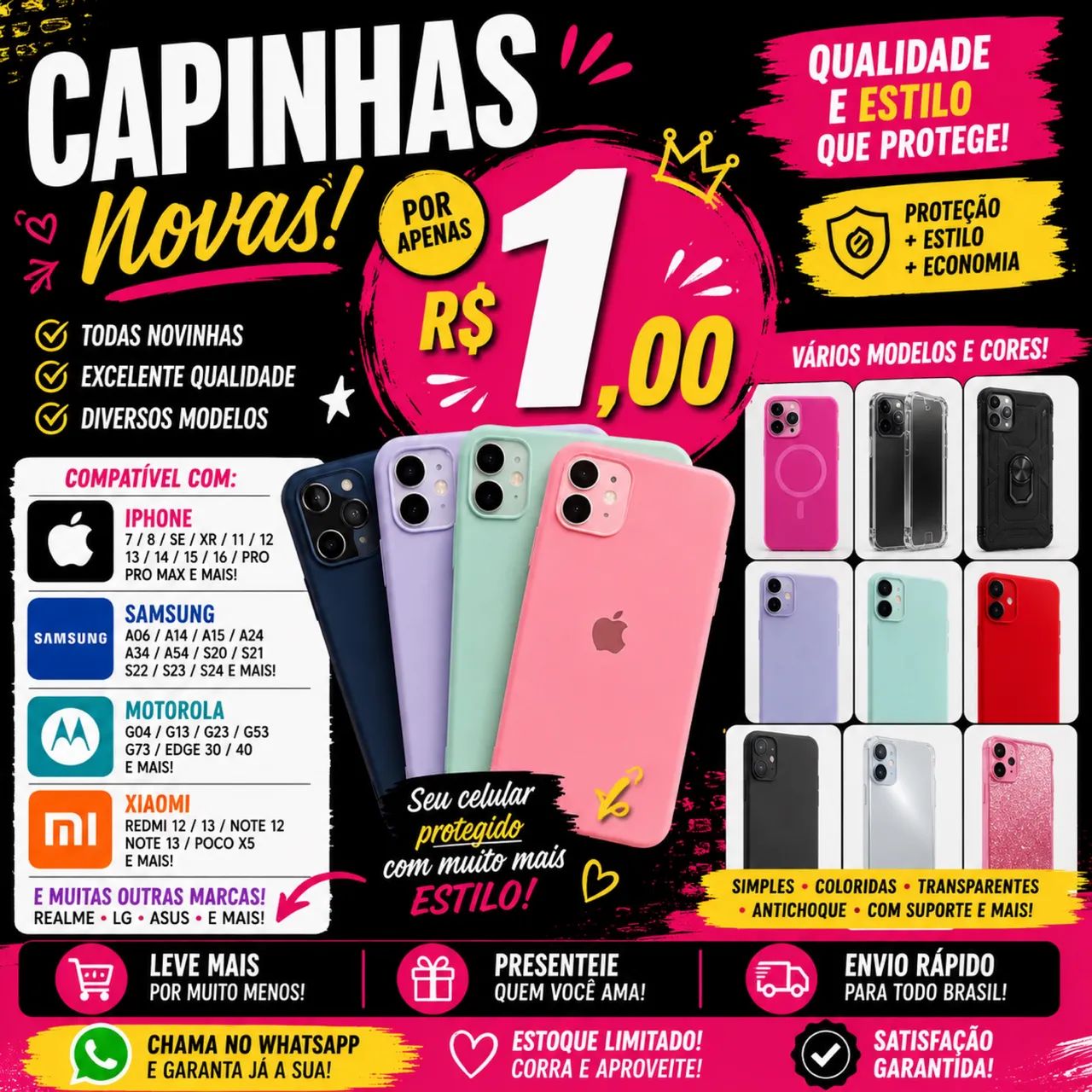 CAPINHAS NOVAS A 1 real