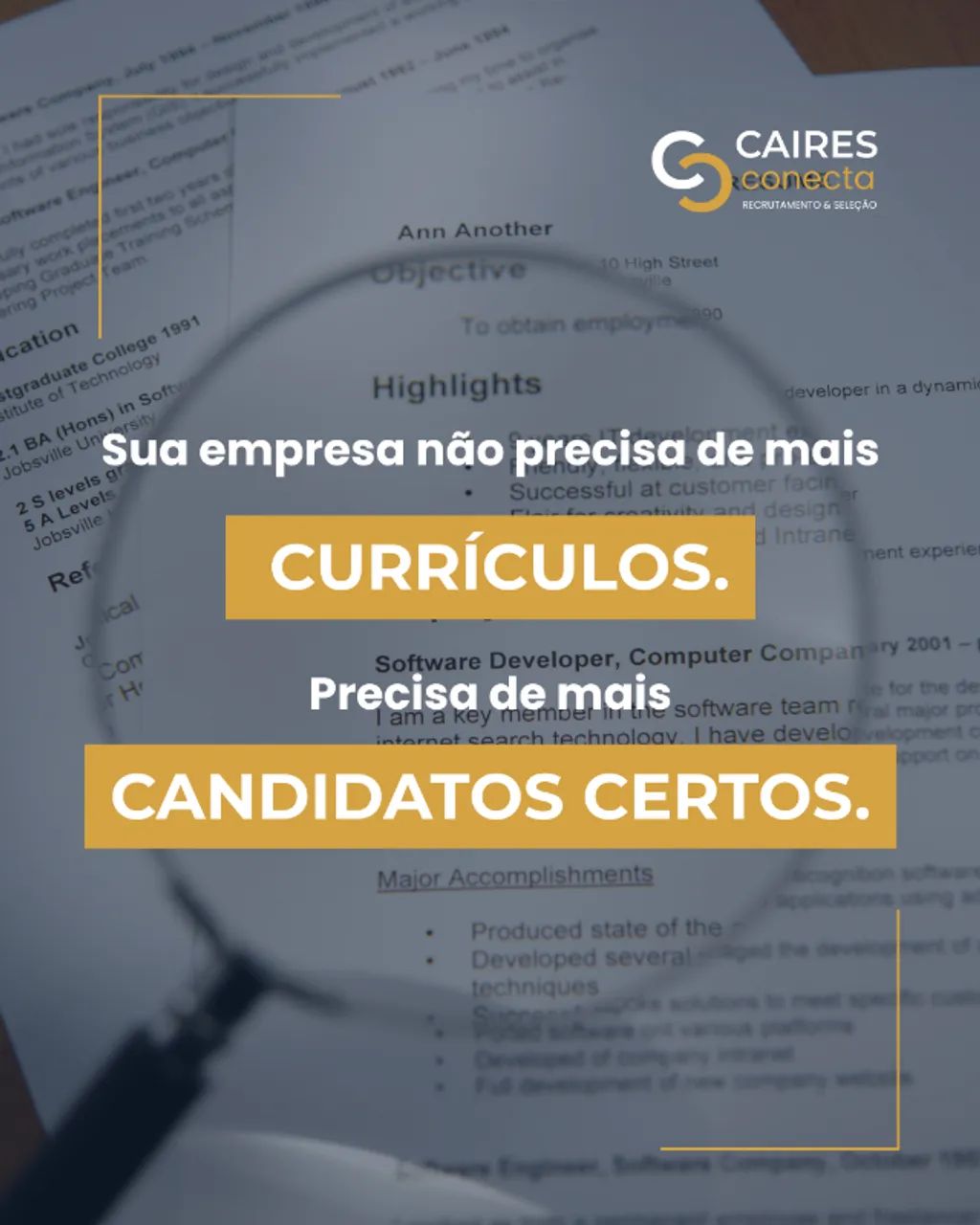 Recrutamento e Seleção para Empresas | Caires Conecta