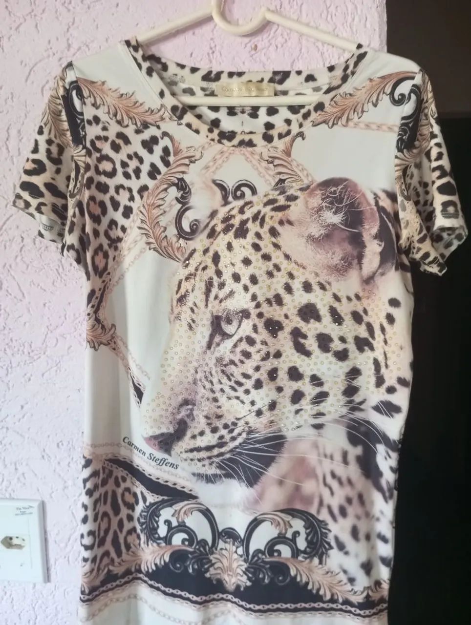 Blusa Carmem stefens Animal print - Foto 5