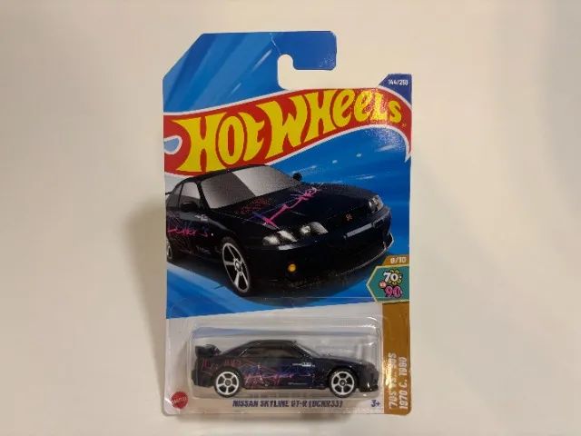 Hot Wheels Nissan Skyline GT-R (BCNR33) - Diecast 1/64 - Carrinho