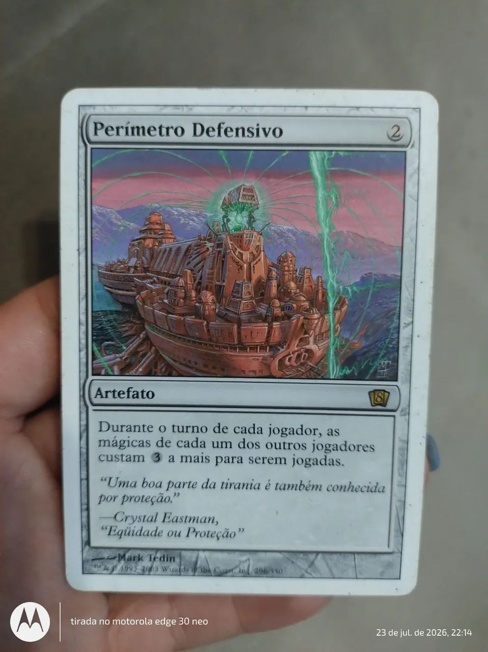 Perímetro defensivo carta Magic the gathering 
