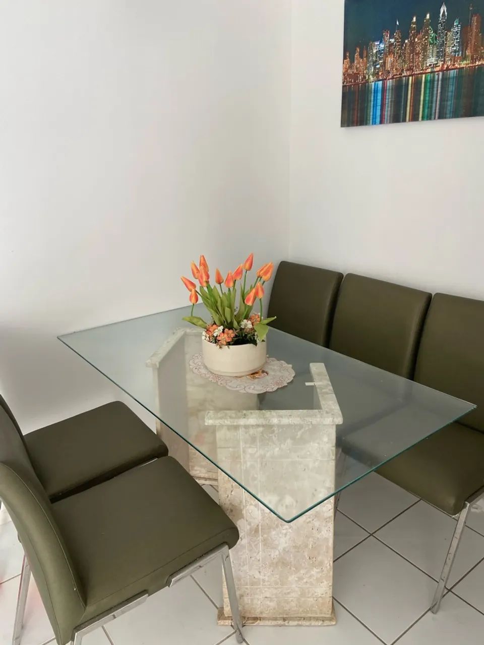 Mesa de jantar e 5 cadeiras  - Foto 2