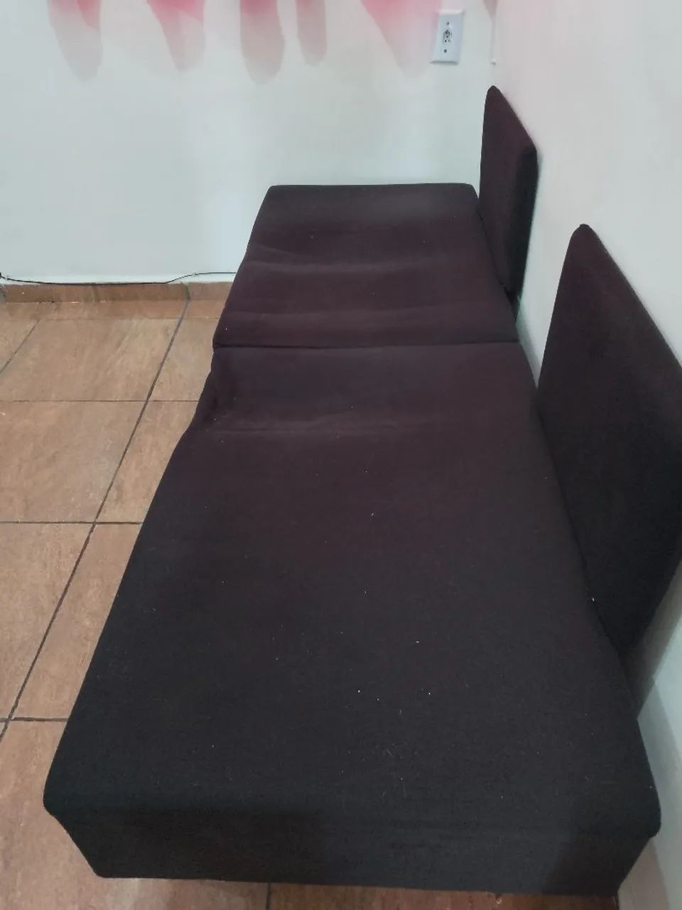Sofá usado (LEIA O ANÚNCIO) ABAIXEI PRA IR EMBORA LOGO  - Foto 4