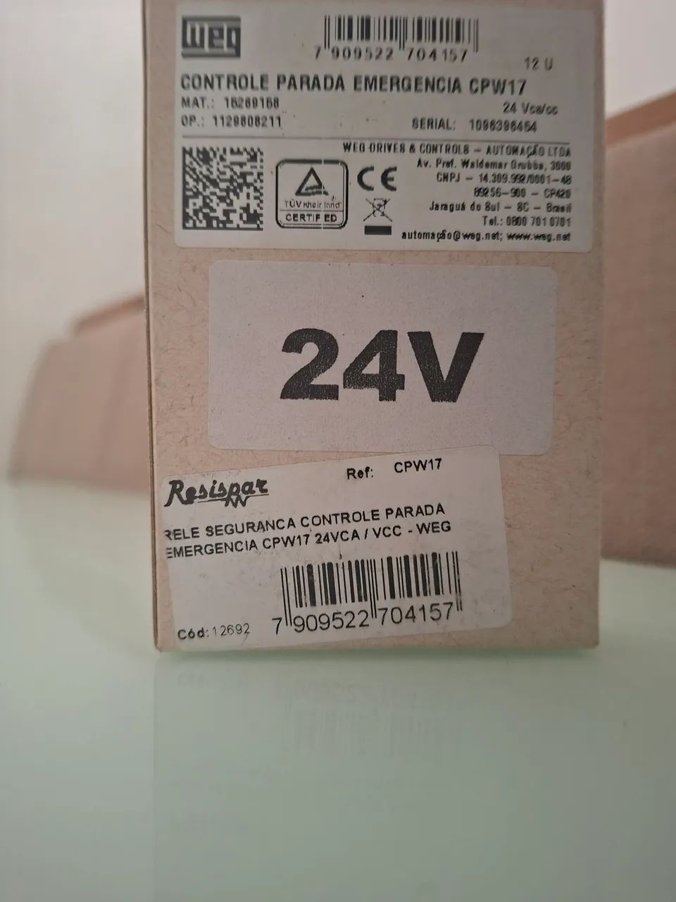 Controle para emergência 